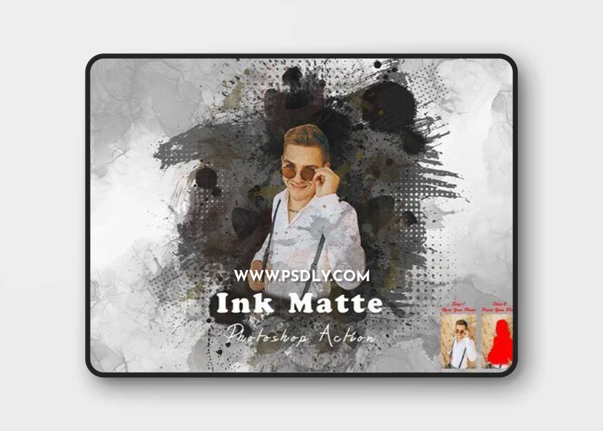 CreativeMarket - Ink Matte Photoshop Action 10174427