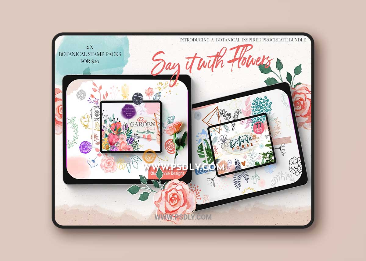 CreativeMarket - Say It With Flowers Bundle 4692468