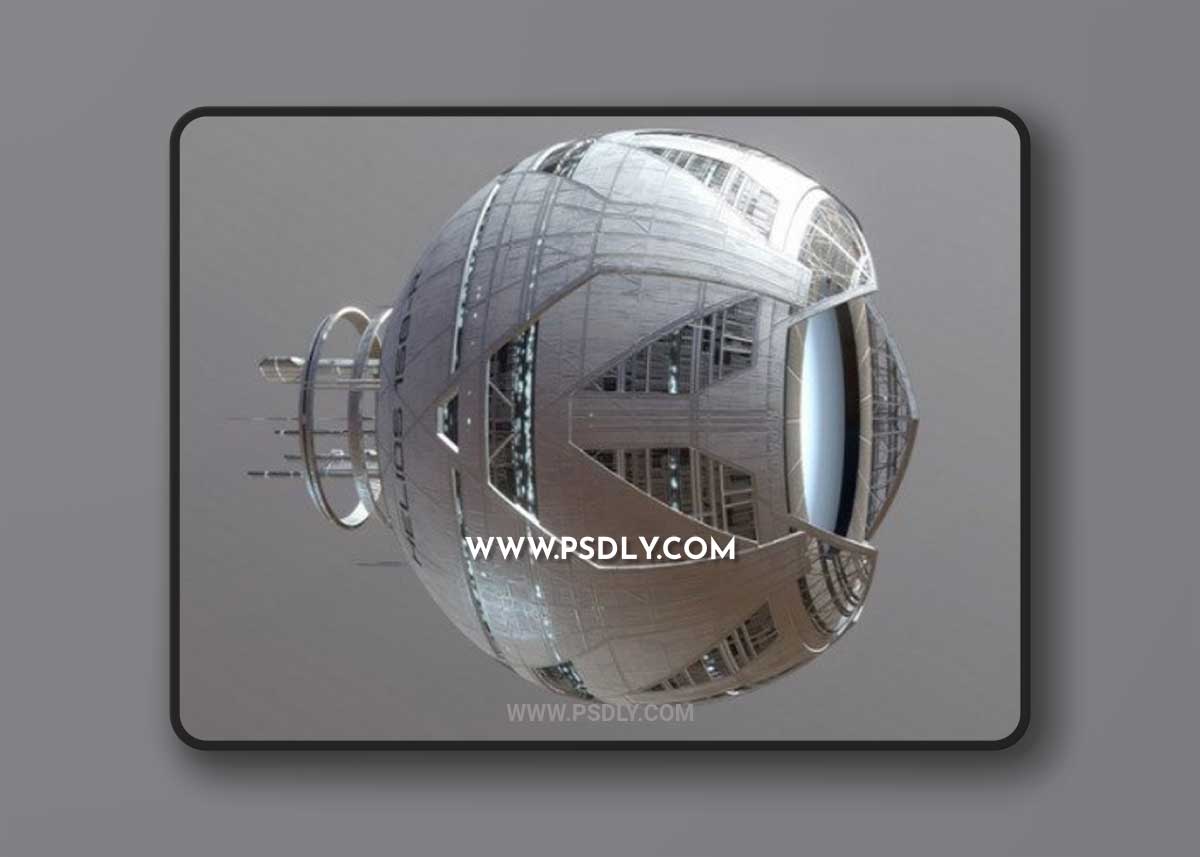 Helios Spaceship Concept (from Syd Mead) 3D Model