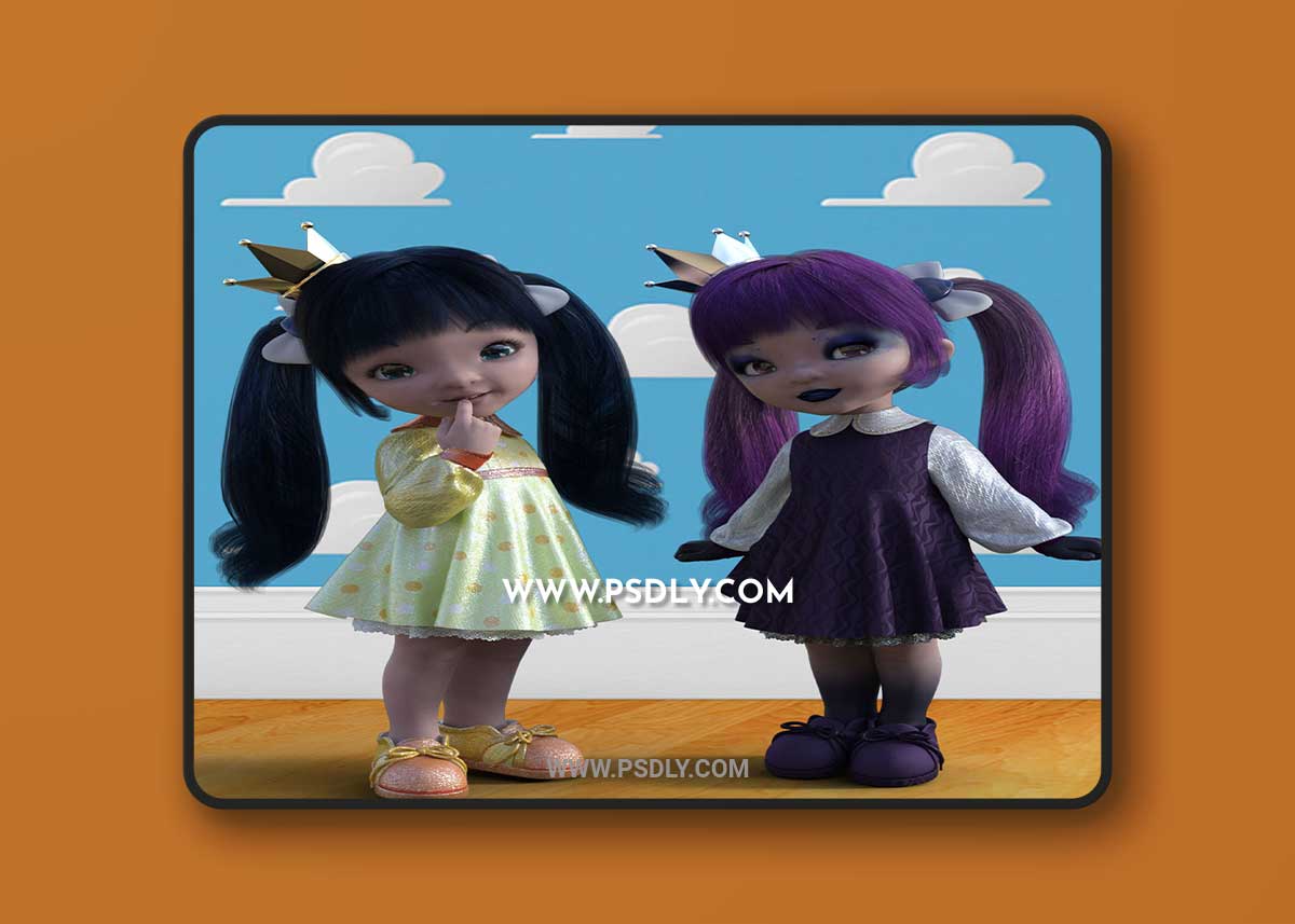 Lady Cherry and Lady Bloom for Bugga Boo and Genesis 8.1 Female Bundle DAZ