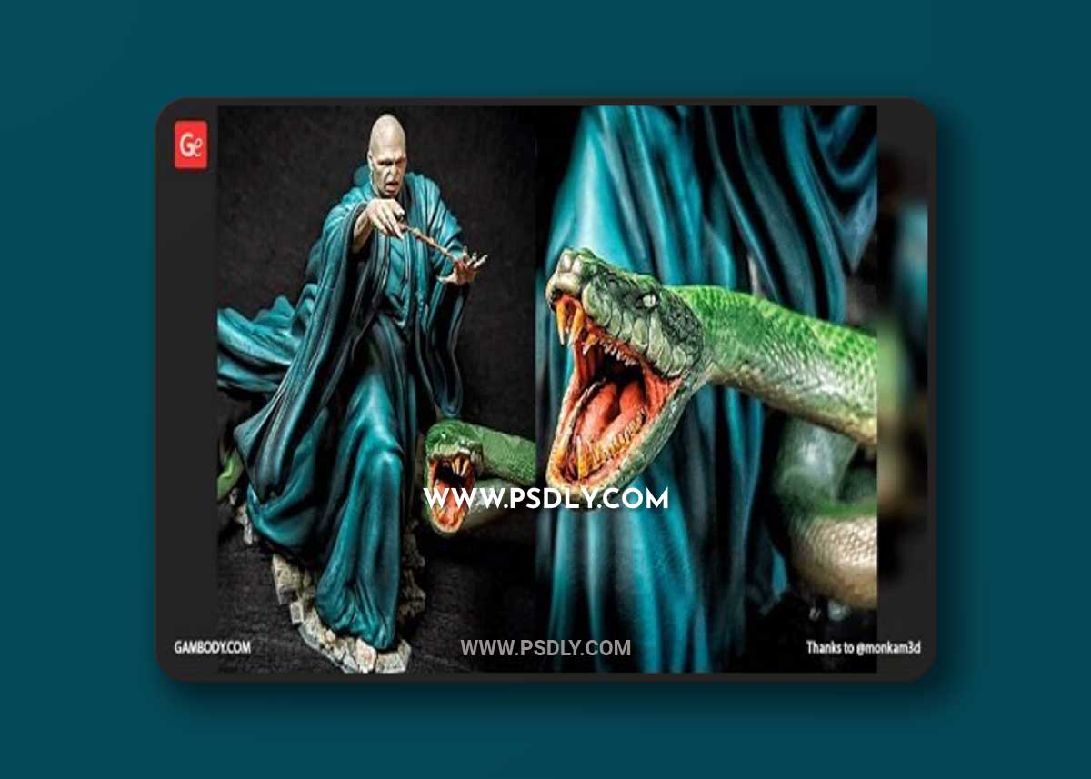 Lord Voldemort and Nagini – 3D Print Model