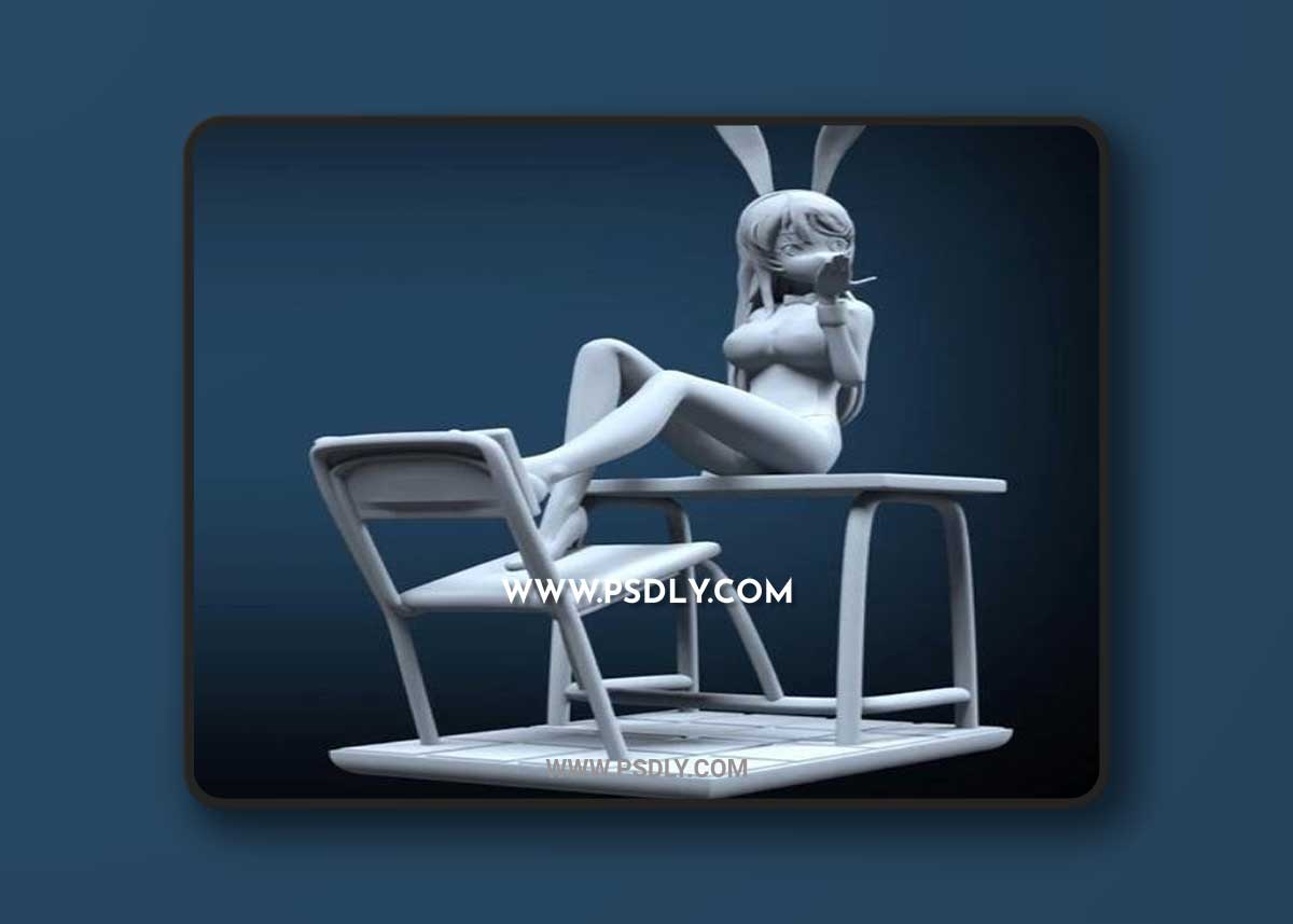 Mai Sakurajima - Rascal Does Not Dream of Bunny Girl Senpai 3D Print