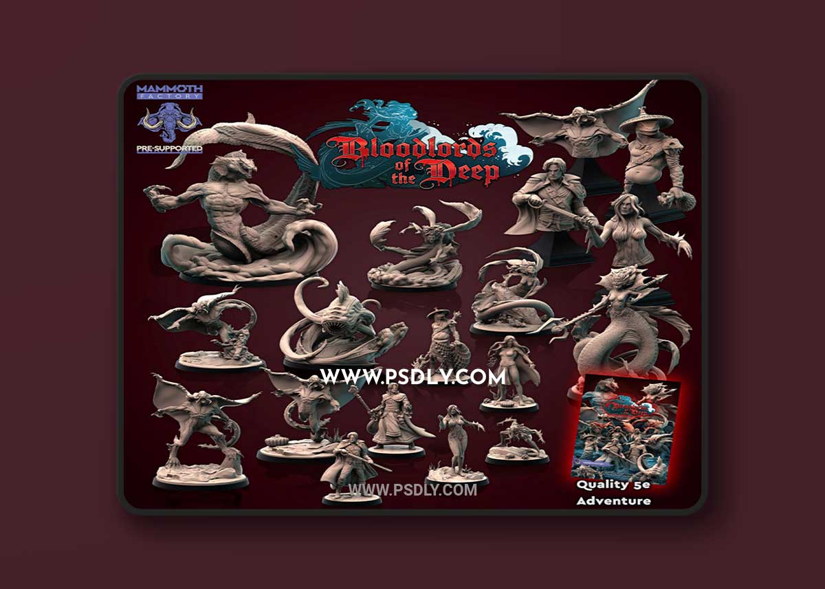 Mammoth Bloodlords of the Deep Flynn Athersen 3D Print