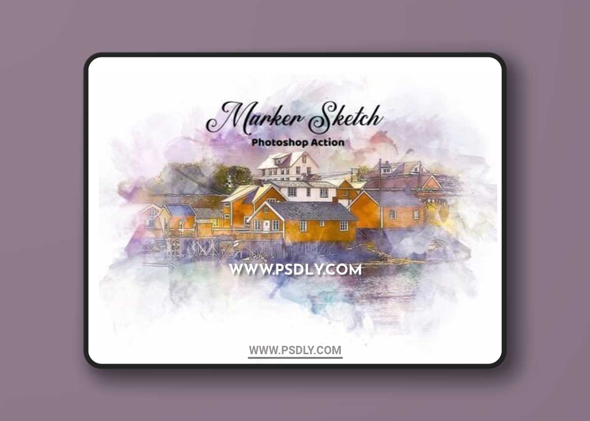 Marker Sketch Photoshop Action