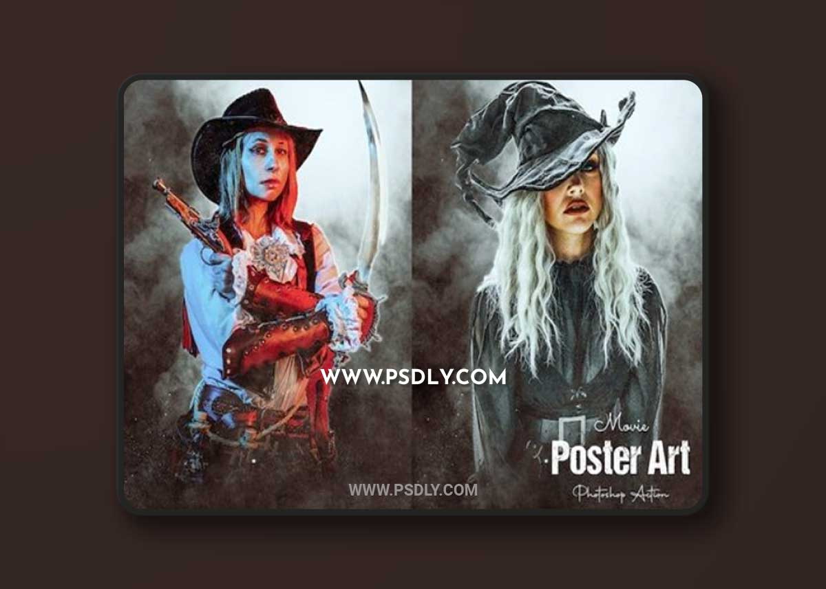 Movie Poster Art Photoshop Action NHWKWMD