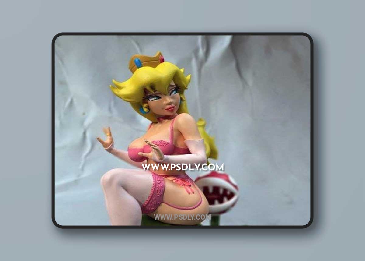 Peach princess 3D Print 3D Model
