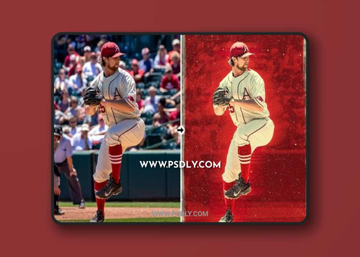 Sport Poster Effect Photoshop Action QW77YNB