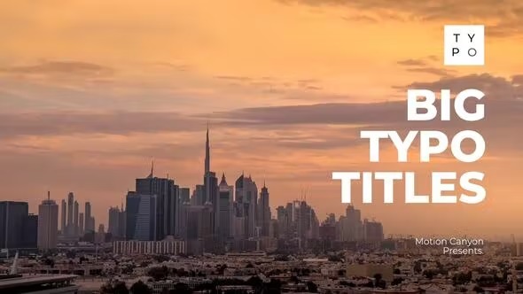 Videohive Big Typography Titles 39499138