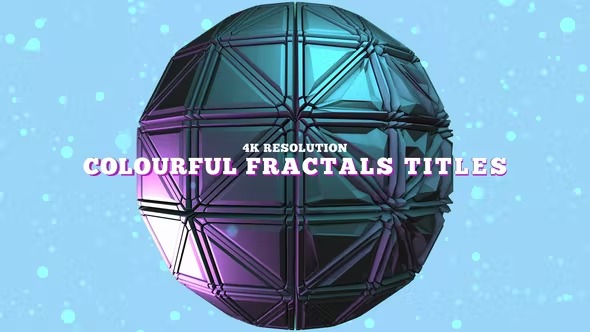 Videohive Colourful Fractals Titles 39543440