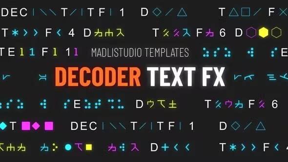 Videohive Decoder Text FX 29952885