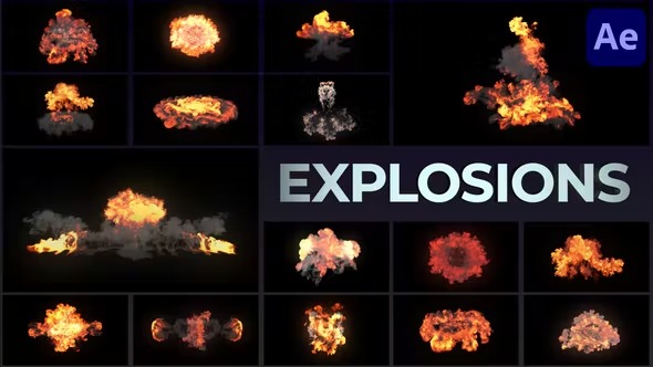 Videohive Real Explosions Effects for After Effects 39722115