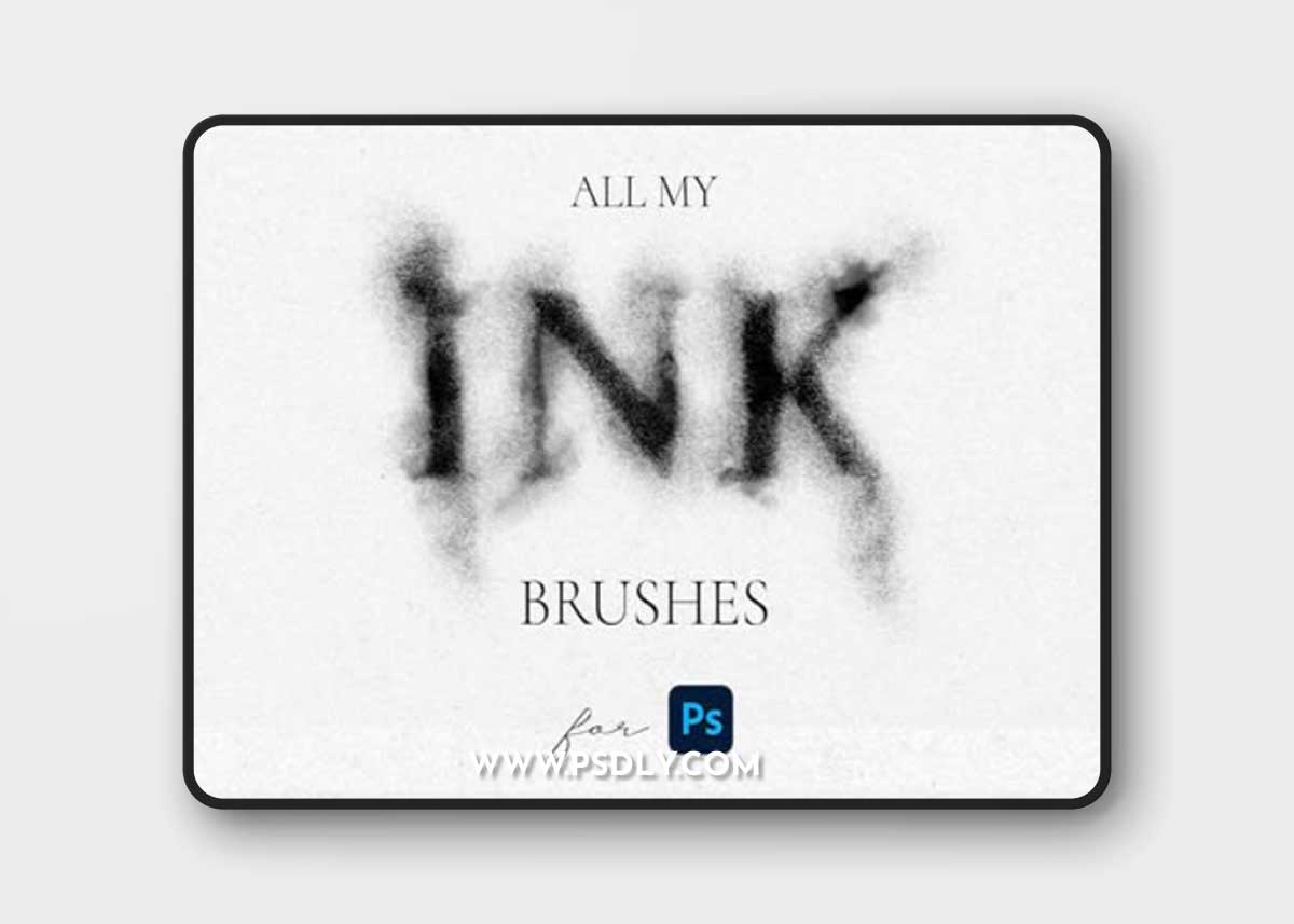 150+ Ink Effect Brushes for Photoshop
