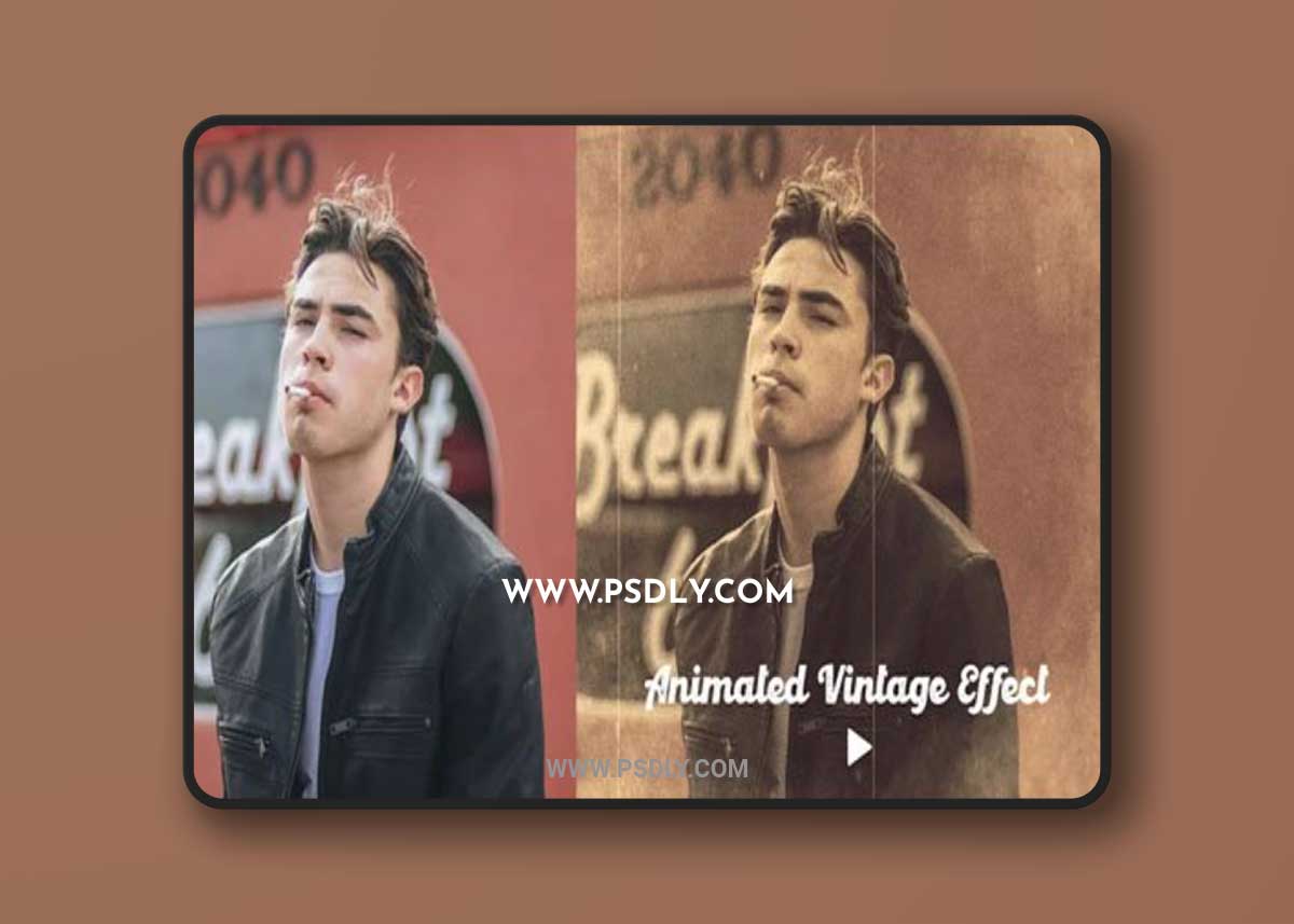 Animated Old Vintage Effects for Photoshop