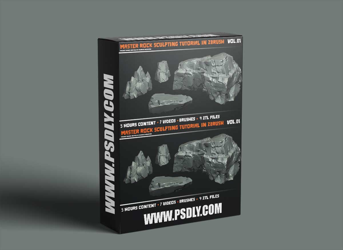 Artstation - Mastering Rock Sculpting Tutorial in Zbrush Vol 01