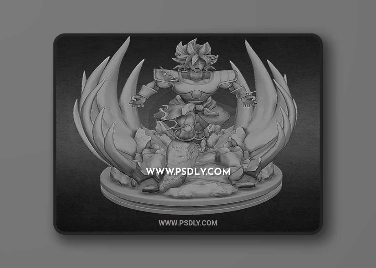 Broly Dragonball Super 3D Print