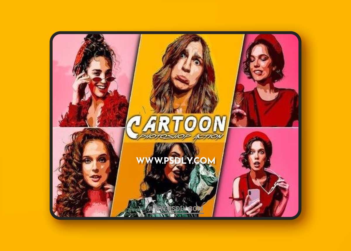 Cartoon Effect Photoshop Action XF7RNSP