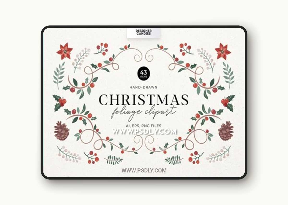 Christmas Foliage Graphic Pack 5HTSRDX