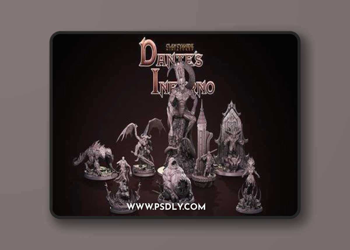 Clay Cyanide Miniatures - Dantes Inferno 3D Print