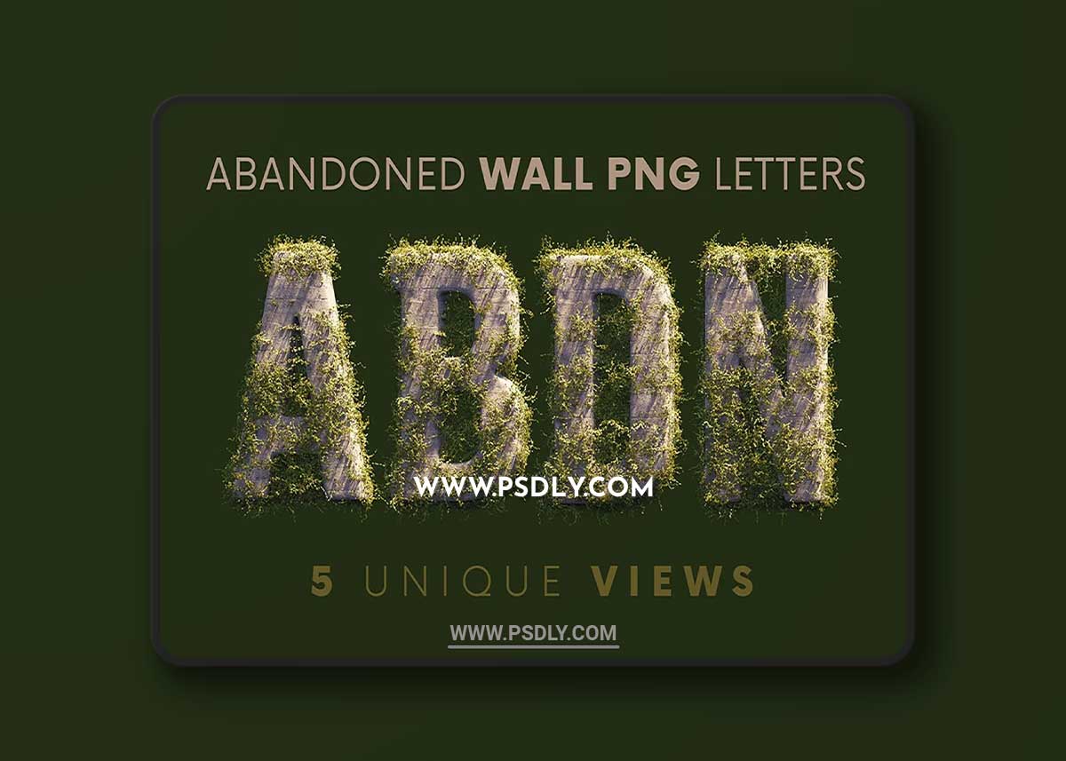 CreativeMarket - Abandoned Wall - 3D Lettering 10242107