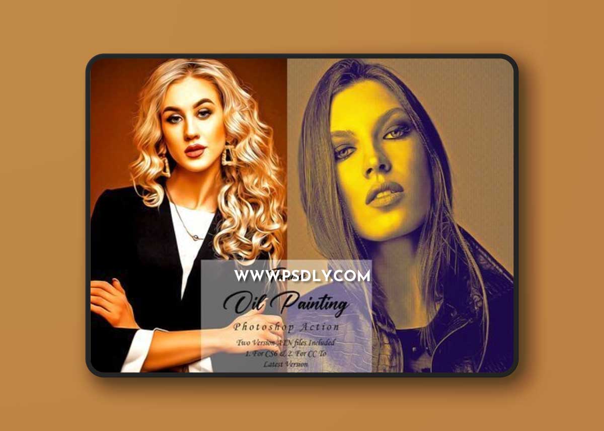 CreativeMarket - Famous Oil Painting Photoshop Action 10291556