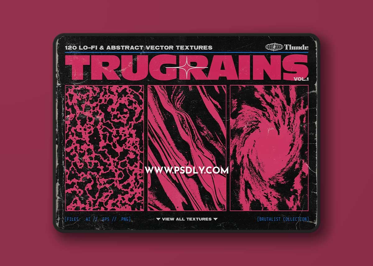 CreativeMarket - TRUGRAINS Brutalist Vector Textures 10267055