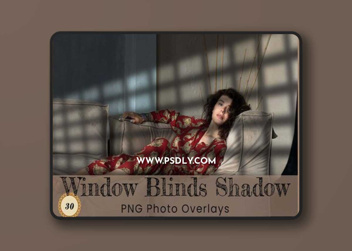 CreativeMarket - Window Blinds Shadow Photo Overlays 10293423