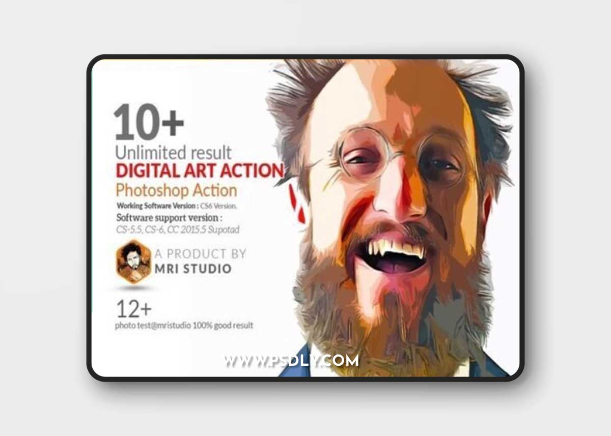 Digital Art Photoshop Action