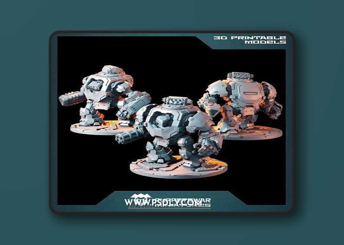 Enforcer Mk2 - Striker Walker 3D Print