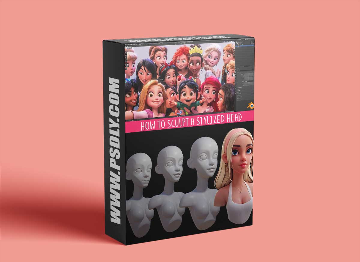 Gumroad - How to Sculpt and Retopologize a Stylized Head in Blender