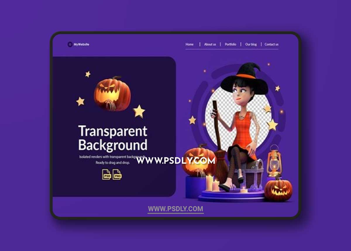 Halloween Character 3D Illustrations A6YAZRK