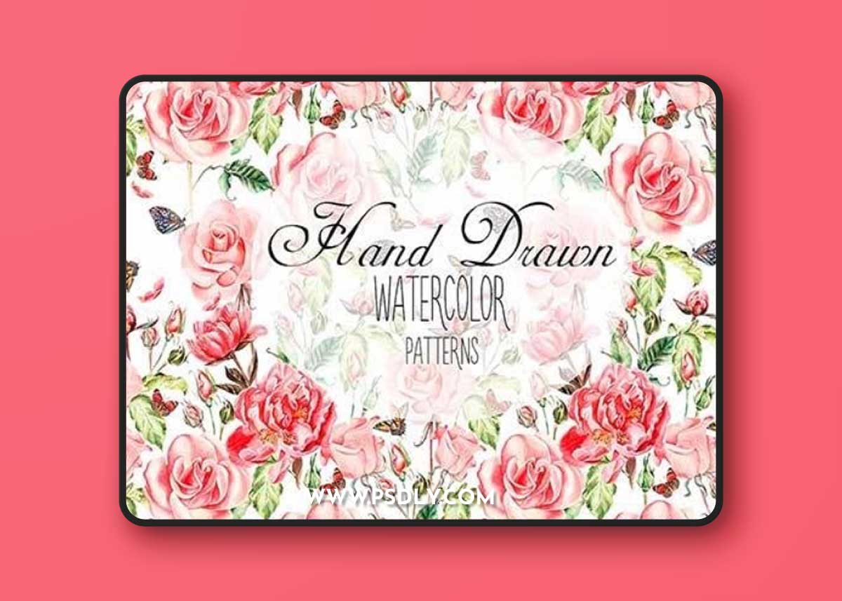 Hand Drawn Watercolor PATTERNS
