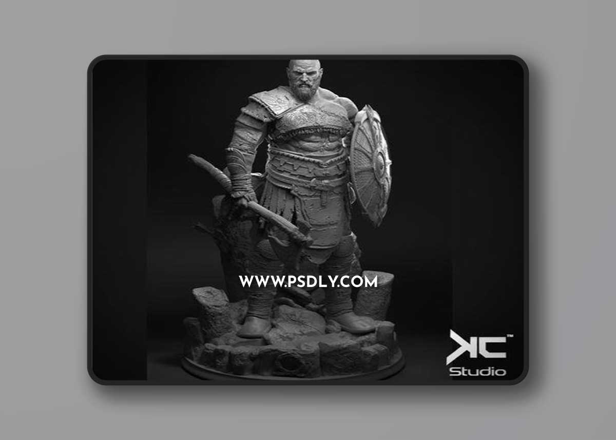 Kratos - God Of War Ragnarok fanart – 3D Print
