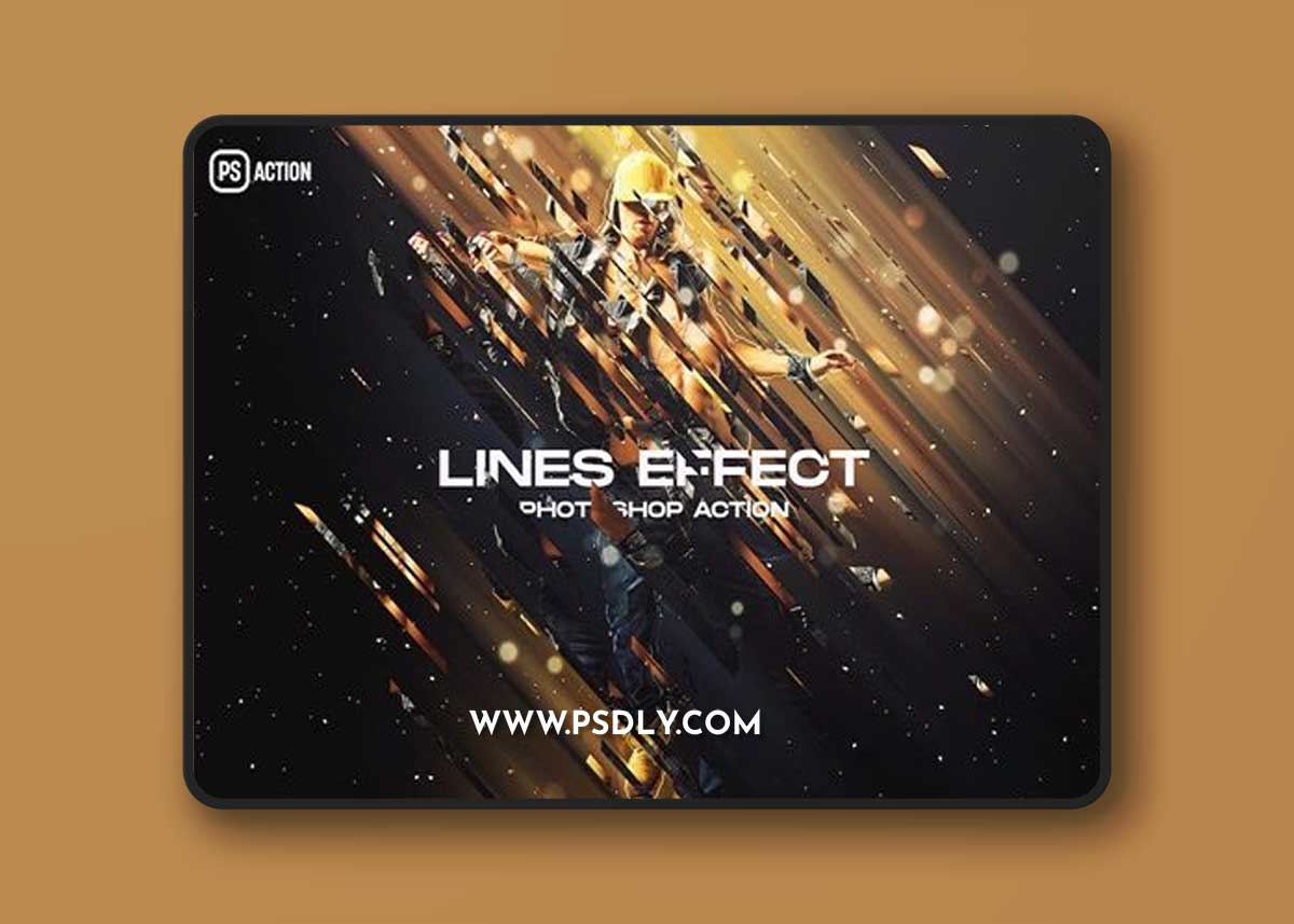 Lines Effect Photoshop Action FMJDETT