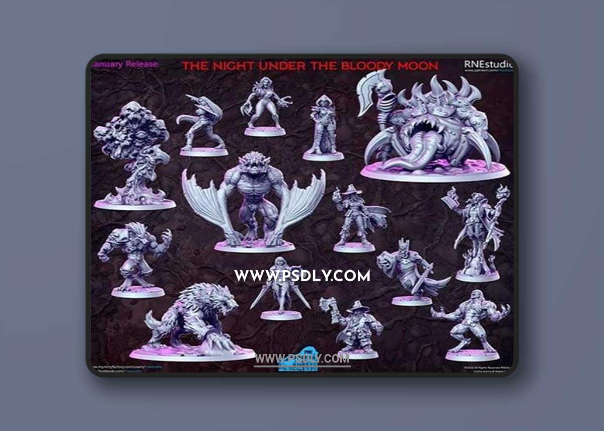 The Night Under The Blood Moon 3D Print