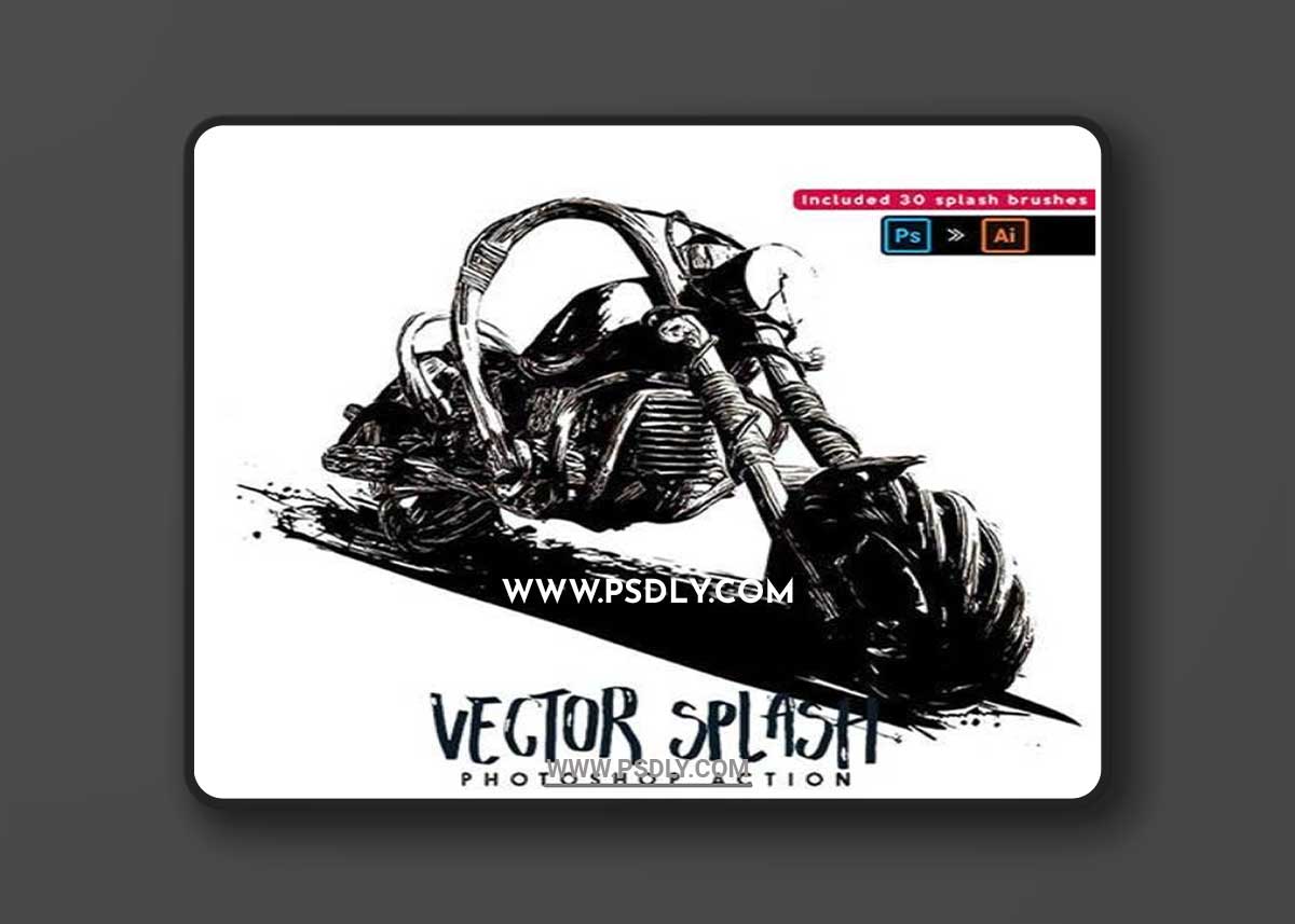 Vector Splash - Photoshop Action 25249087