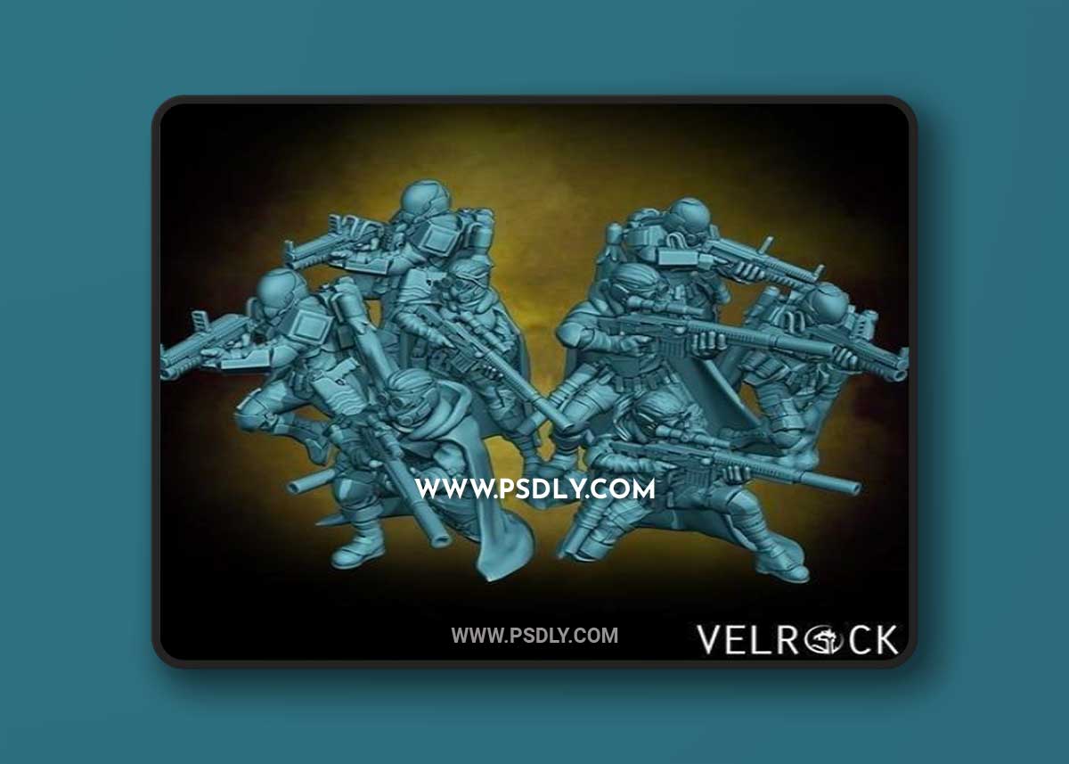 Velrock Art - Tempest Guardsmen Spec Ops Unit 3D Print