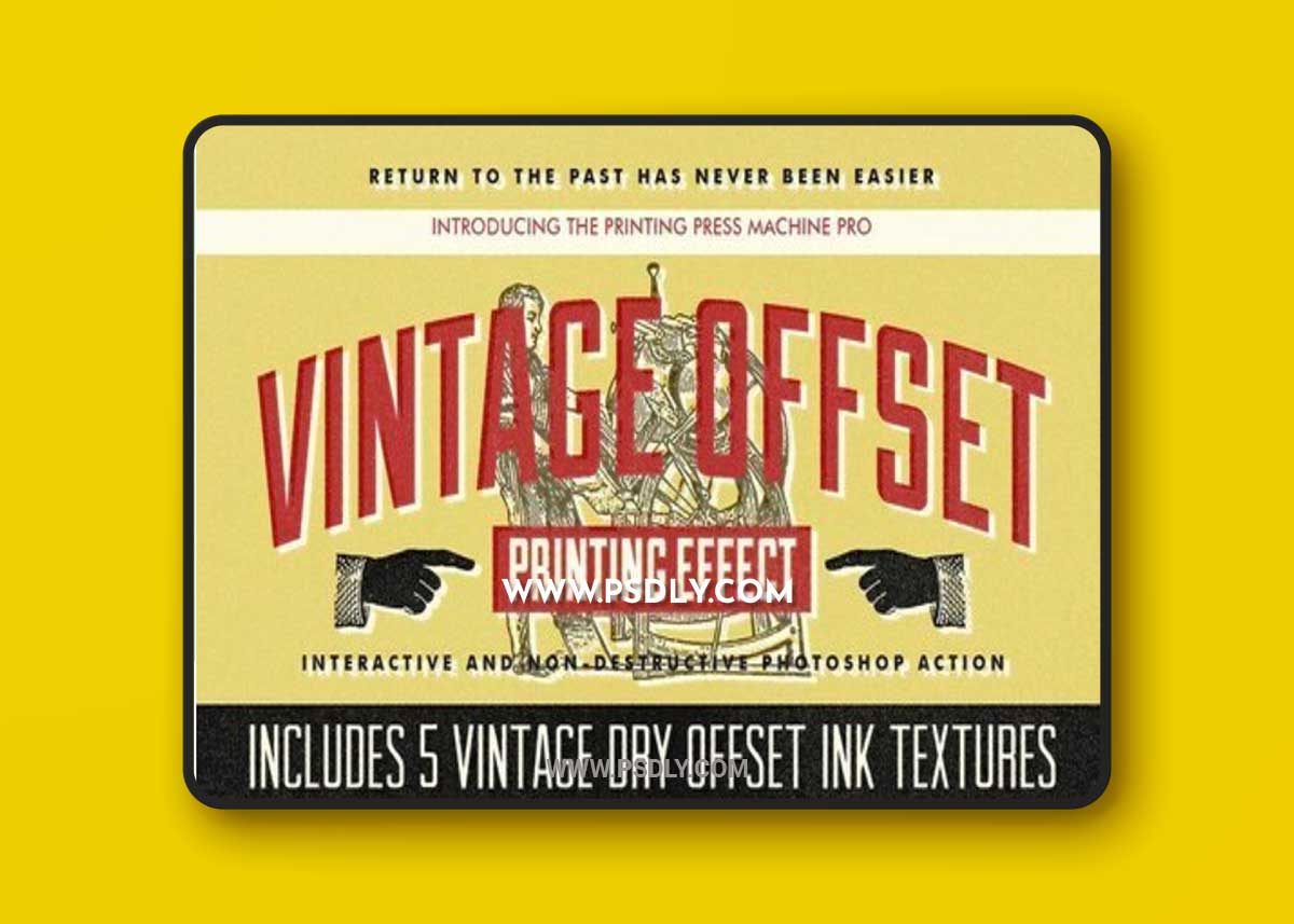 Vintage Offset Printing Effects Kit