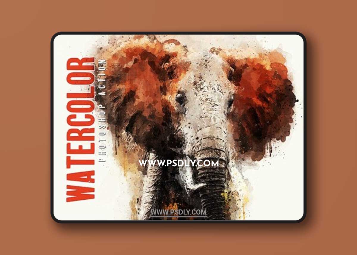 Watercolor - Photoshop Action X3NW7UX