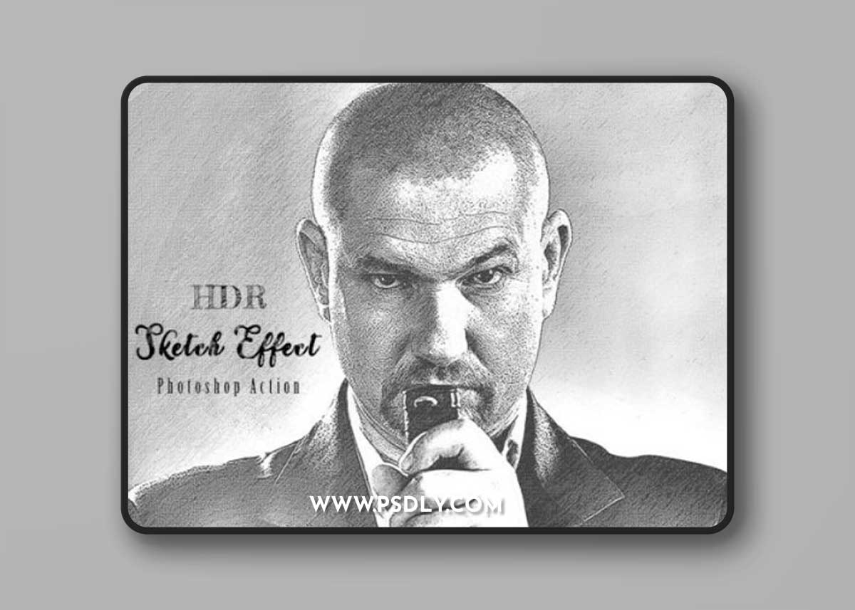 HDR Sketch Effect Photoshop Action