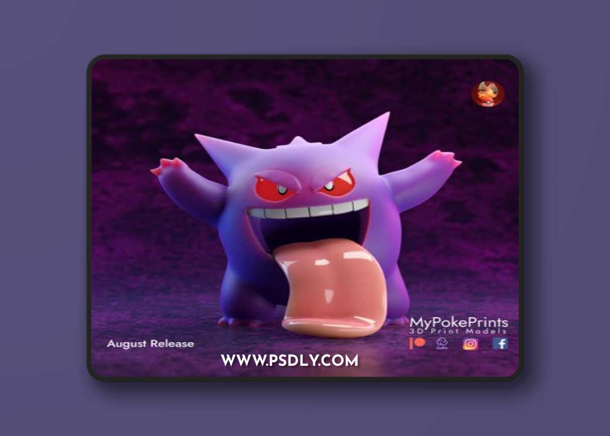 My PokePrints Gengar 2 3D Model