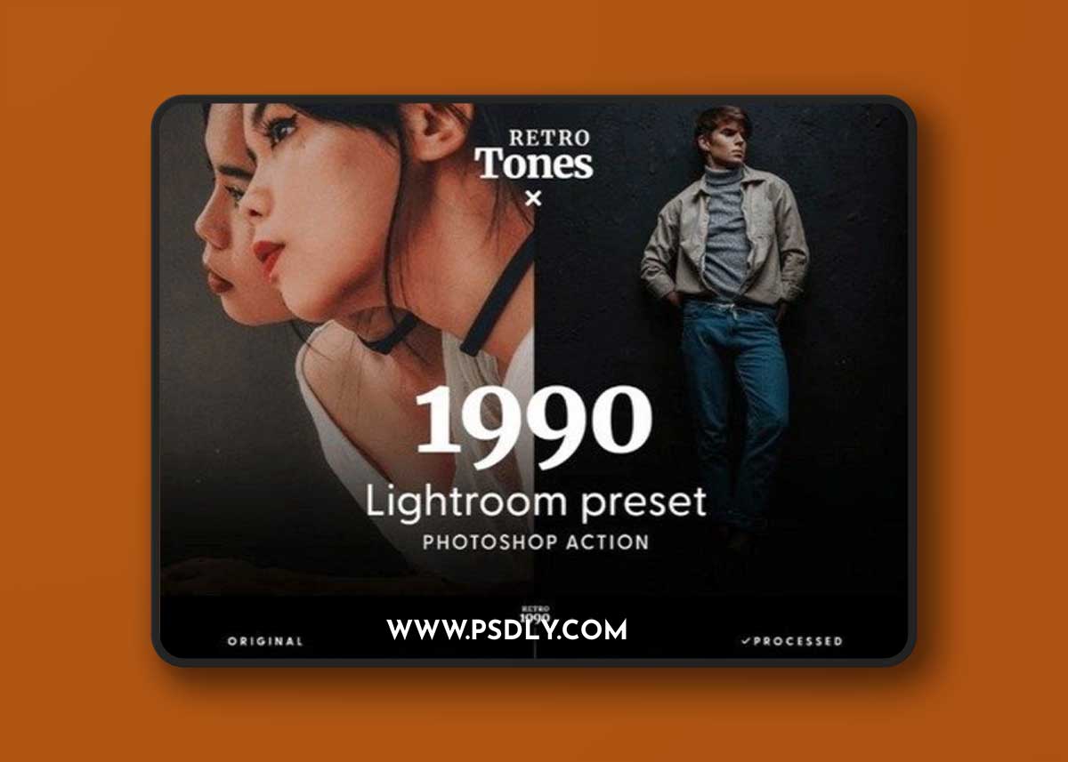 Retro Tones 1990 LR Preset & Actions