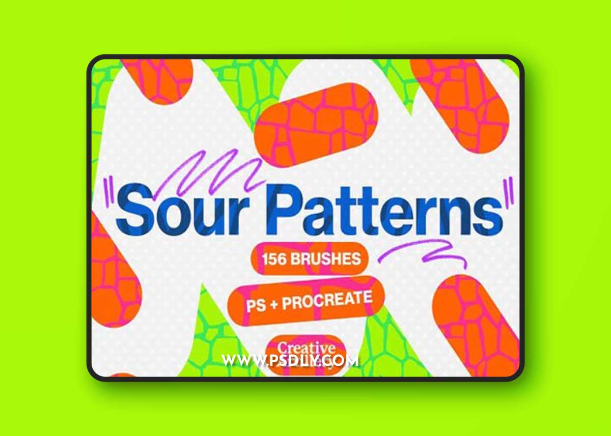 Sour Patterns - 150+ Photoshop Brushes