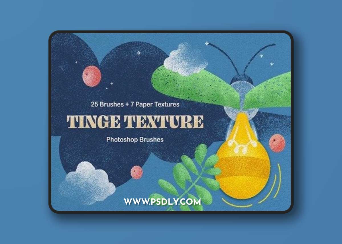Tinge texture photoshop brushes