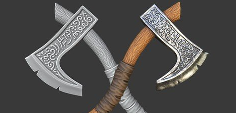 Create a 3D game asset in Blender & Substance Painter 2 image 2