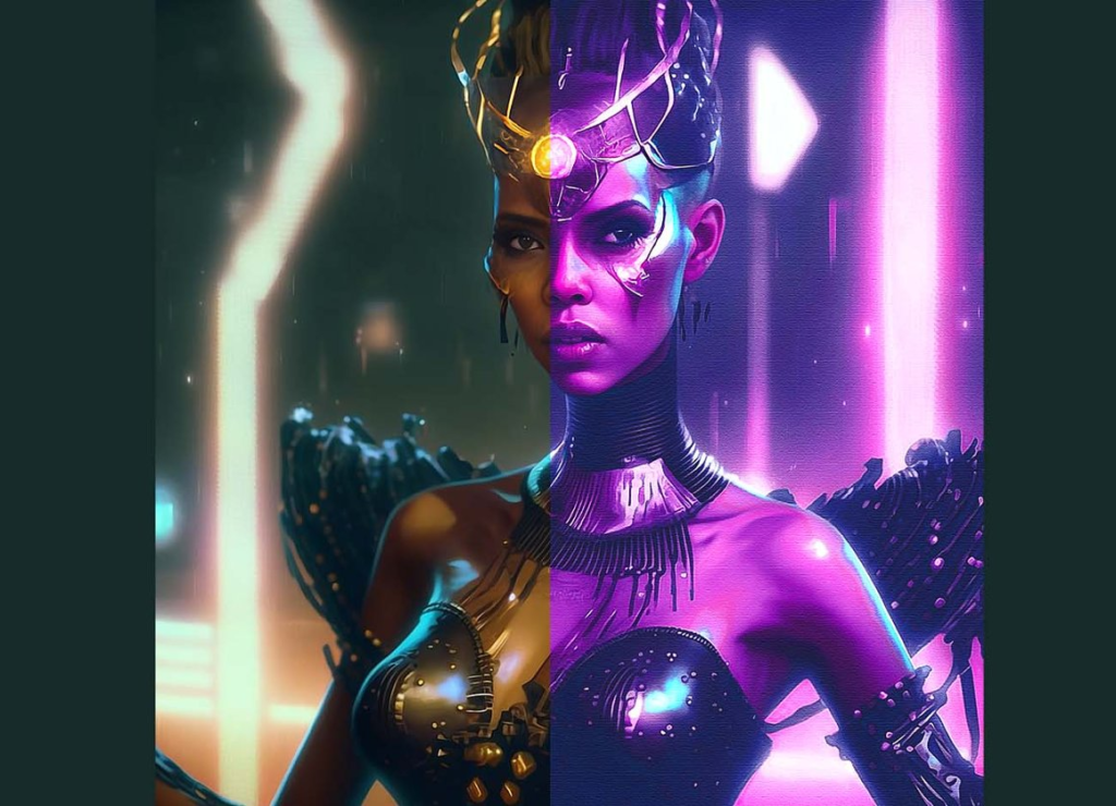 CreativeMarket - Neon Cyberpunk Photoshop Action 10912740 2 image 287