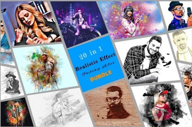 Realistic Effect Photoshop Action Bundle 3 image 450
