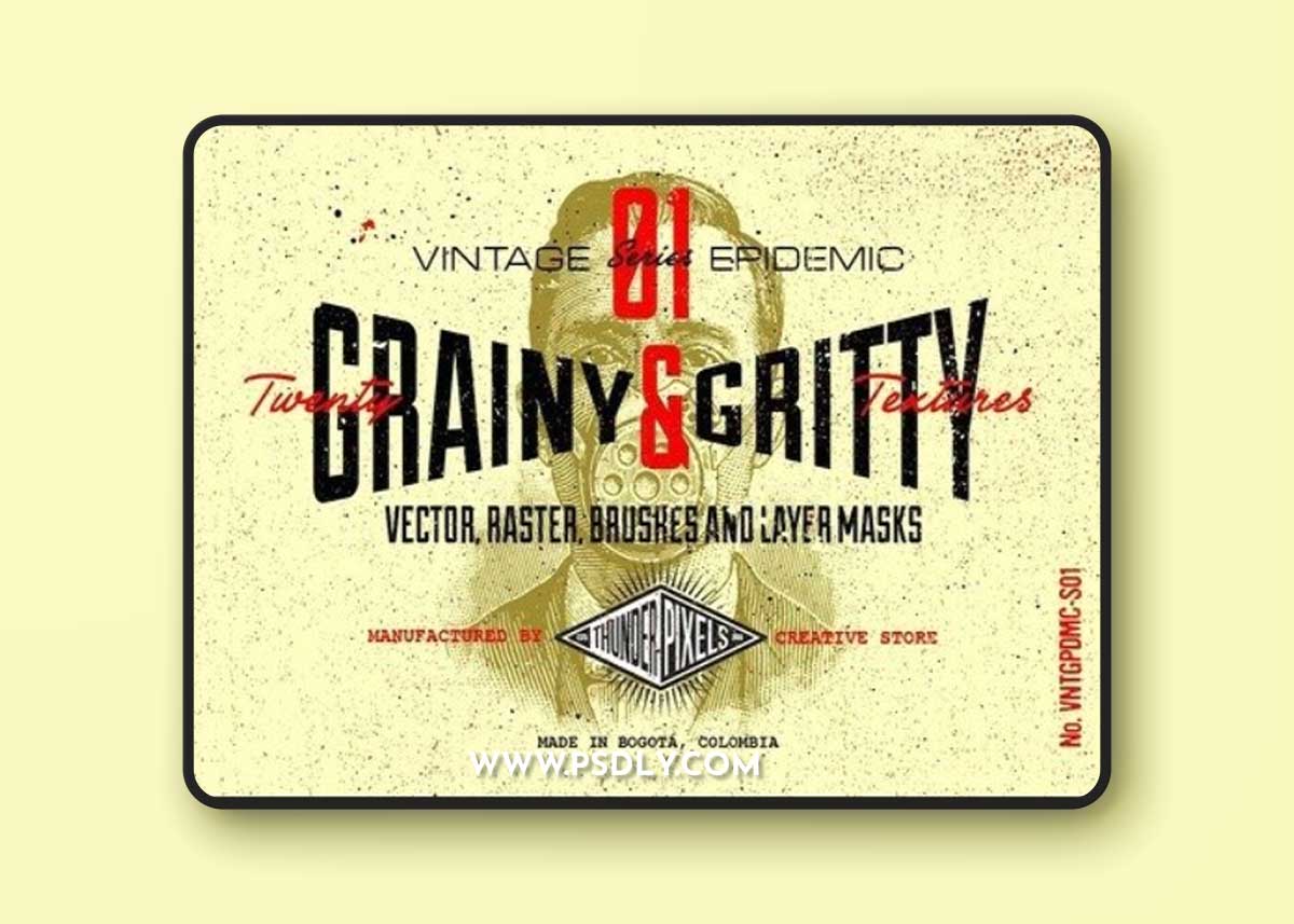 20 Grainy & Gritty Textures - VES01