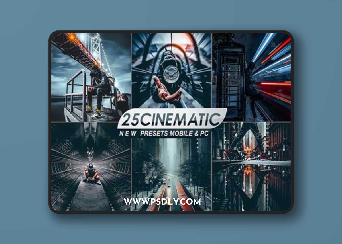 25 Cinematic Lightroom Presets TJ6WDR5