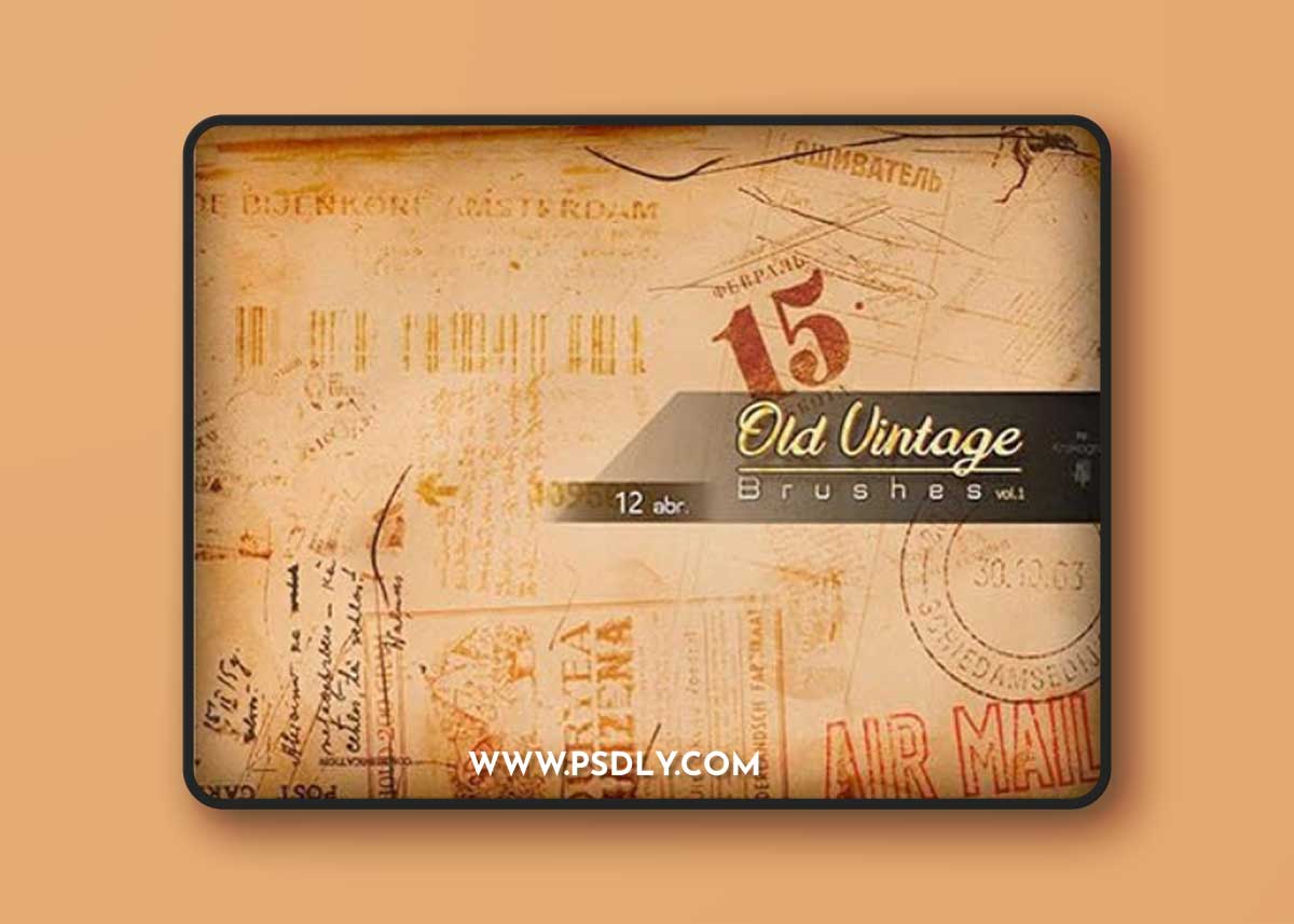 70+ Awesome Old Vintage Brushes for Photoshop + PNG