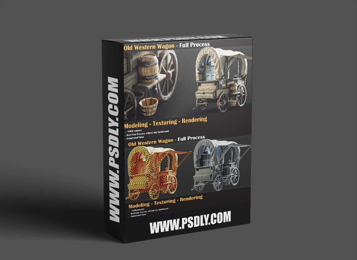 Artstation - Old Western Wagon in Blender